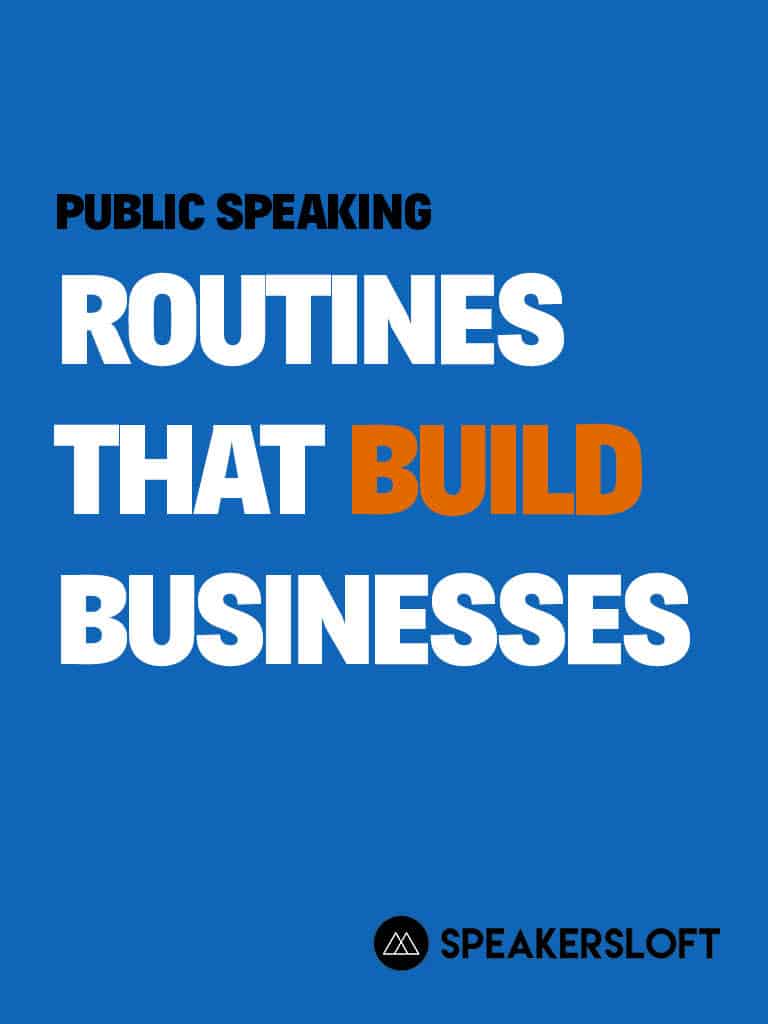 Routines that build businesses, report, speakersloft, cover